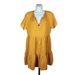 KNOX ROSE V-NECK BABY DOLL DRESS